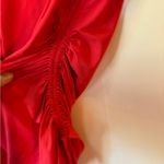 J.Crew Swim Rash Guard Elegant Red Ruched Women Top Long Sleeves Photo 9