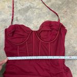 Oh Polly  Cherish Me Corset Mini Dress in Red Photo 3