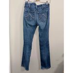 Ariat  Real Denim Womens Size 29R Blue Distressed Straight Leg Jeans Photo 2