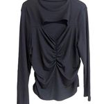 SheIn  Curve 3XL Black Ruched Heart Cutout Long Sleeve Top Photo 0