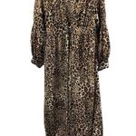 Truth NYC  Leopard Maxi Sheer Duster, Swim Cover Up, Lingerie robe, size XL Photo 0