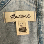 Madewell NWOT Denim Oversized Carpenter Overalls Colliar Wash size XS Photo 6