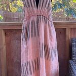 Akemi + Kin Anthropologie Ikat Halter Midi Dress Pink Size XS Photo 2