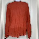 FAVLUX NWT!  Rust Lightweight Blouse Size Medium Photo 2
