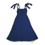 Reformation NWT Twilight in Danube Blue Side Slit Georgette Midi Tank Dress 16 Photo 7