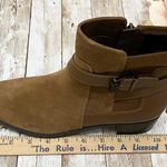 Isaac Mizrahi Saran Cognac Brown Suede Booties 8 Photo 3