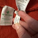 J.Crew  Orange Cotton Knit Long Sweater Blazer Size S Photo 6