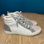 Vintage Havana  Shimmer High Top Sneakers Zip Up Silver Glitter Women’s Size 7.5 Photo 1