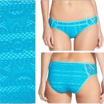 Becca NEW  by Rebecca Virtue Show & Tell Crochet Hipster Bottom size M Blue Photo 4
