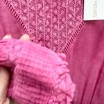 Love Shack Fancy  Viola coton ruffle mini dress in pink Bordeaux size P / XS Photo 4