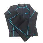GOLDFIN Womens 4XL Neoprene Wetsuit Jacket Top & Shorts Set Black Teal Swim Zip Size 4X Photo 0