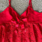 Marilyn Monroe Vintage  by Warner’s Red Lace Slip Dress Nightgown Negligee sz L Photo 1