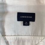 J.Crew Jeans women’s white Jean Jacket size 2X Photo 2