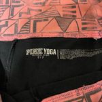 PINK - Victoria's Secret VS PINK Victoria’s Secret Yoga Black Pink‎ Coral Leggings Size Small 28” Inseam Photo 2
