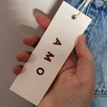 AMO Loverboy in indigo Adobe ribbon high rise ankle length jeans size 26 Blue Photo 14