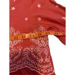 American Eagle Floral Blouse Embroidered Tassle Bell Sleeve  Photo 10