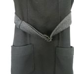 Paule Ka Short Sleeve Crew Neck Belted Sheath Dress Black Women's Size 36/ US 6 Photo 3