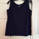 Lands' End  100% cotton scoop neck tank bundle size small/MP Photo 5