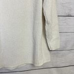 J. JILL Chenille Sweater Chunky Knit Womens Size Large Ribbed Ivory Soft Cozy Photo 4