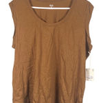 a.n.a. a New Approach Tank Top Women's Size 0X Wide Strap Royal Brown NEW Photo 0