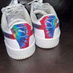 Carina Tie Dye Puma White-Metallic Silver Women's Sneakers size 6 retro Photo 7