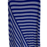 Kensie Blue White Striped Maxi Skirt Stretch Knit Pull-On Casual Women's XS Photo 0
