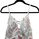 Avidlove Rose Floral Lace Babydoll Chemise Bodysuit Red White Plus Size 14W Photo 2