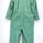 Madewell Garment-Dyed Relaxed Coverall Jumpsuit Bright Mint Green S Photo 11