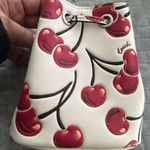 Coach Drawstring Wristlet With Cherry Print - Novelty Leather/Silver/Chalk Multi Photo 6
