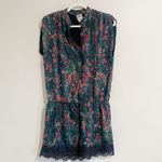Haute Hippie 100% Silk Green Floral Dress Size Small Photo 2