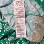 Boden Geometric Print Cap Sleeve Button Front Shirt Dress Size 4 Kelly Green Photo 7