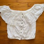 Free People  Love Letter Off The Shoulder Tube Crop Top White Small Photo 1
