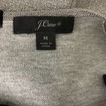 J.Crew Metallic Lurex Disco Jumpsuit M Silver Stretch Knit Sleeveless Tie Neck Photo 6