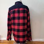 American Eagle AE Unisex Flannel Plaid Button-Down Long Sleeve Shacket Size S Photo 1