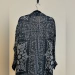 Rococo Sand Black & Silver Sheer Maxi Shirt Dress Size XS Photo 7