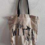 The Witch Is In Tote Bag Black Photo 1