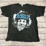 Tultex Alberto Alaska Short Sleeve Graphic Band Tee. Good used condition. Gray. Stretchy and soft material. Mild wash wear.  23” long 17” bust approximately  Photo 0