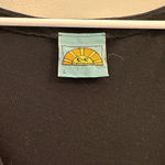 C&C California  100% Cotton Black LongSleeve Flare Sleeve Maxi Dress // Size L Photo 3