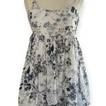 NWT CHAUDRY KC Black & White Cotton Mini Dress Sequin Details, Large Photo 0