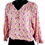 365 Everyday Luxe Women’s Boho Peasant Blouse Photo 5