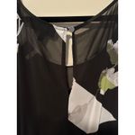 Lane Bryant  black white and green sleeveless dress with pleated skirt, sz 14/16 Photo 5