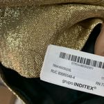 ZARA  Collection Shiny golden Mini Dress Gold Size XL bloggers fave party elegant Photo 13