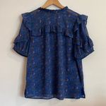 Loft  Ruffle Short Sleeve Blouse Photo 0