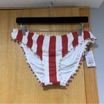 Shade & Shore 2 Piece Red and White Striped Bikini Set - Size 36B / Large Photo 4