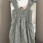 Emory park Floral Mini Dress - Blue and White Photo 5