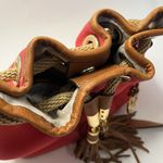 Michael Kors  Purse Marina Tie Canvas Drawstring Bucket Bag Tote Crossbody Strap Photo 7