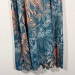 Columbia PFG Freezer III Dress Blue Teal Orange Tropical Floral Print Size M Photo 6