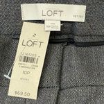 Loft Ann Taylor  Kate Straight Petite Gray Tailored Dress Pants Size 10P NWT Photo 5