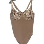 Lane Bryant Shimmery Nude Sheer Bodysuit With Adjustable Straps & Underwire Supp Photo 2