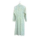 Willow Ridge Vintage 70s 80s  Yellow Floral Long Sleeve Collared Day Dress S/M Photo 6